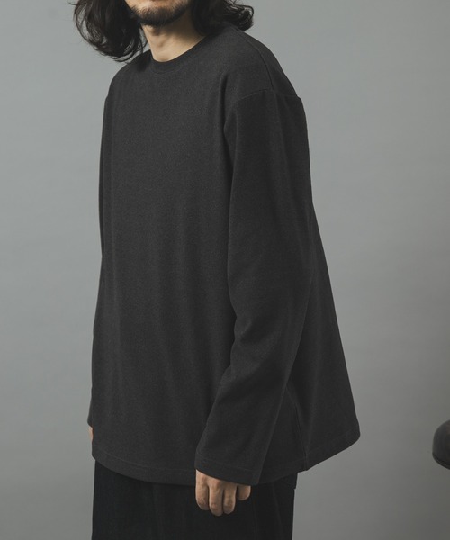 ITEMS URBANRESEARCH（アイテムズ アーバンリサーチ）の「マシュマロジャージークルーネックカットソー（Tシャツ/カットソー・メンズ・モカ/ブラック/チャコールグレー/ホワイト・LARGE/MEDIUM）」の19枚目の写真