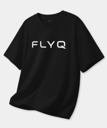 FLYQ（フライク）の「[FLYQ] FLYQ ロゴプリント半袖Tシャツ/ BLACK（Tシャツ/カットソー）」