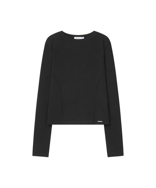 Miseki SEOUL(ミセキソウル)の「リバースオーバーロック長袖 ブラック(Tシャツ/カットソー・レディース・その他・1/2)」の2枚目の写真