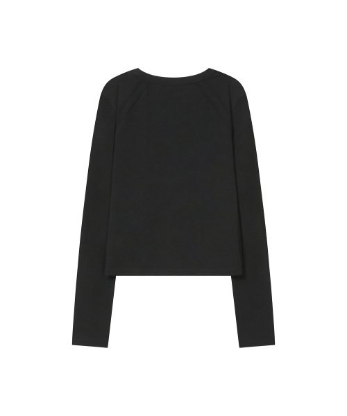 Miseki SEOUL(ミセキソウル)の「リバースオーバーロック長袖 ブラック(Tシャツ/カットソー・レディース・その他・1/2)」の3枚目の写真