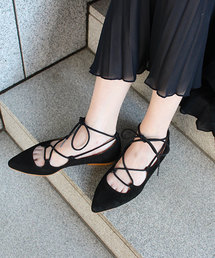 HELIOPOLE | HERMONT　ポイントレースアップパンプス(パンプス)