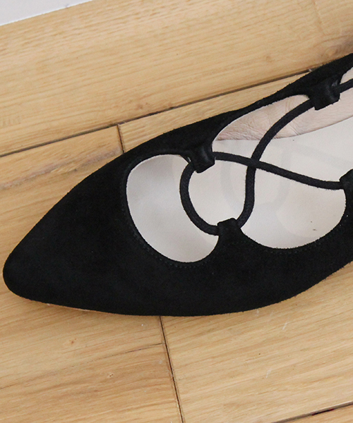 HELIOPOLE（エリオポール）の「HERMONT　ポイントレースアップパンプス（パンプス・レディース・ブラック・38/35/36/37）」の7枚目の写真