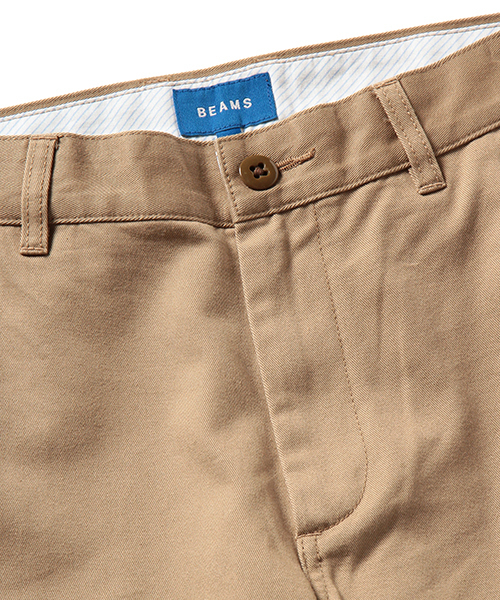 BEAMS（ビームス）の「BEAMS / ベーシックチノショーツ（チノパンツ・メンズ・ブラック/ベージュ/オリーブ/インディゴブルー/ネイビー/ホワイト・MEDIUM/LARGE/SMALL）」の9枚目の写真