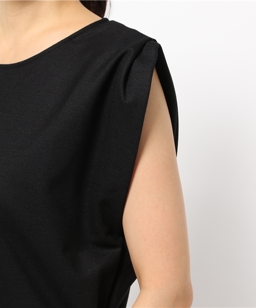 SHIPS for women（シップスフォーウィメン）の「ラミージャージータックプルオーバー（Tシャツ/カットソー・レディース・オリーブ/ライトホワイト/ブラック/ピンク・ONE SIZE）」の9枚目の写真