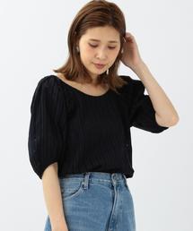 Another Edition | アイレットスリーブブラウス/AEBＦC  アイレット ST BLUS(シャツ/ブラウス)