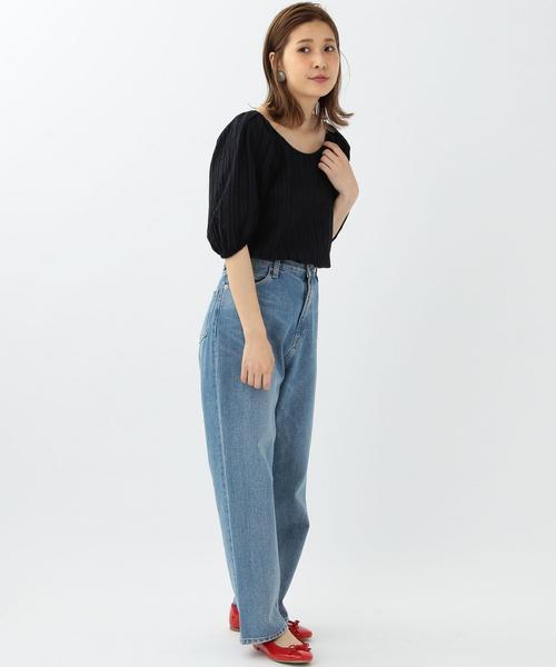 Another Edition（アナザーエディション）の「アイレットスリーブブラウス/AEBＦC  アイレット ST BLUS◆（シャツ/ブラウス・レディース・オフホワイト/ネイビー・FREE）」の11枚目の写真