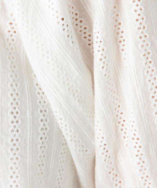 Another Edition（アナザーエディション）の「アイレットスリーブブラウス/AEBＦC  アイレット ST BLUS◆（シャツ/ブラウス・レディース・オフホワイト/ネイビー・FREE）」の13枚目の写真