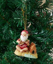 【Kahiko】Hand Painted Christmas Ornament ハワイアンサンタクロース
