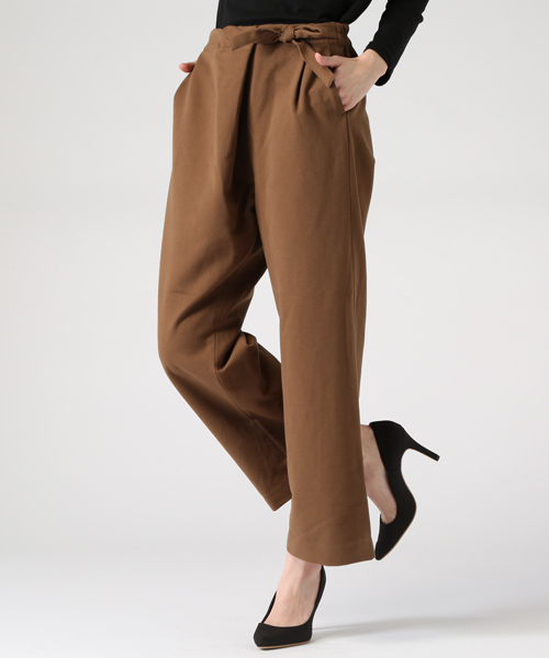 LBC（エルビーシー）の「ラップワイドパンツ     （その他パンツ・レディース・ブラウン/ブラック/チャコールグレー・MEDIUM/LARGE）」の3枚目の写真