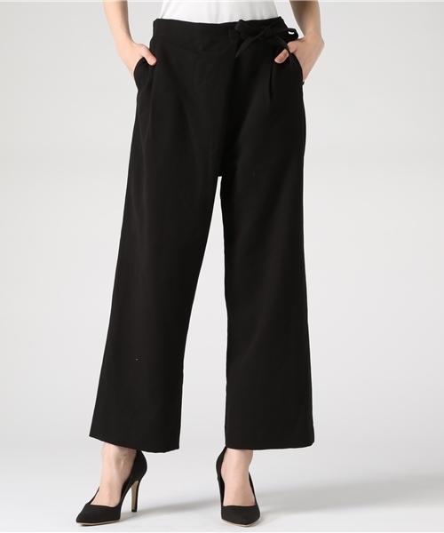 LBC（エルビーシー）の「ラップワイドパンツ     （その他パンツ・レディース・ブラウン/ブラック/チャコールグレー・MEDIUM/LARGE）」の2枚目の写真