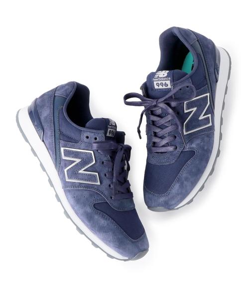 NEW BALANCE（ニューバランス）の「＜New Balance（ニューバランス）＞WR996 スニーカー①† ◆（スニーカー・レディース・ホワイト/コバルトブルー・23.5/25/24.5/24/22.5/23）」の2枚目の写真