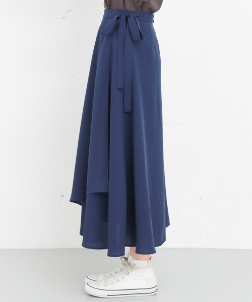 KBF+（ケービーエフプラス）の「KBF+ ラップロングSK（スカート・レディース・ライトベージュ/レッド/ブルー・ONE）」の16枚目の写真