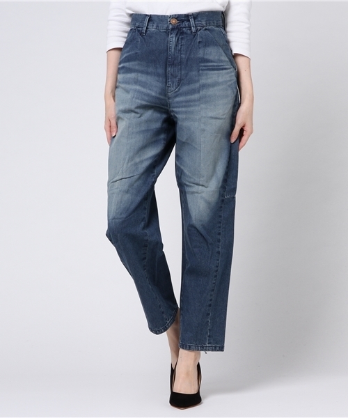 HYSTERIC GLAMOUR(ヒステリックグラマー)の「USED加工デニム ペインターパンツ(デニムパンツ・レディース・インディゴブルー・24inch/25inch/26inch/27inch/28inch)」の7枚目の写真