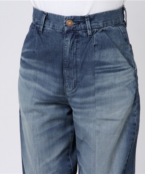 HYSTERIC GLAMOUR(ヒステリックグラマー)の「USED加工デニム ペインターパンツ(デニムパンツ・レディース・インディゴブルー・24inch/25inch/26inch/27inch/28inch)」の10枚目の写真