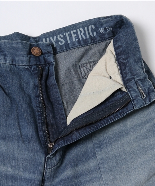 HYSTERIC GLAMOUR(ヒステリックグラマー)の「USED加工デニム ペインターパンツ(デニムパンツ・レディース・インディゴブルー・24inch/25inch/26inch/27inch/28inch)」の14枚目の写真