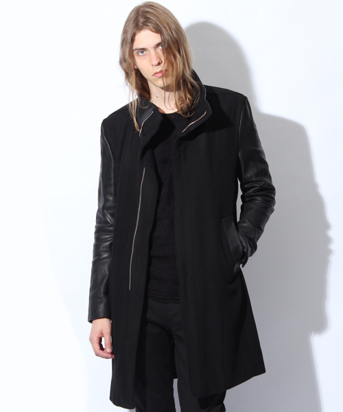 SCHLUSSEL（シュリセル）の「ﾒﾙﾄﾝ×ﾗﾑﾚｻﾞｰｺｰﾄ（チェスターコート）」 - WEAR