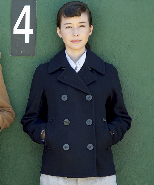 coen(コーエン)の「【10/20発売リンネル掲載アイテム】メルトンPコート(ピーコート・レディース・Navy/Red・MEDIUM/LARGE)」の2枚目の写真