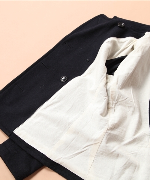 coen(コーエン)の「【10/20発売リンネル掲載アイテム】メルトンPコート(ピーコート・レディース・Navy/Red・MEDIUM/LARGE)」の3枚目の写真