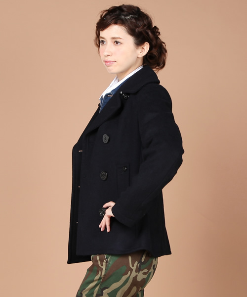 coen(コーエン)の「【10/20発売リンネル掲載アイテム】メルトンPコート(ピーコート・レディース・Navy/Red・MEDIUM/LARGE)」の5枚目の写真