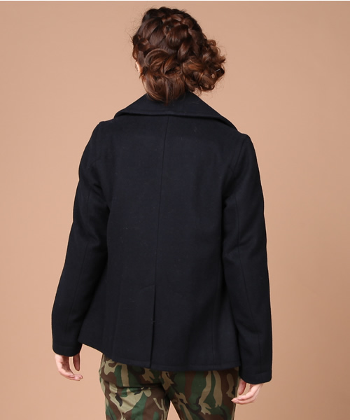 coen(コーエン)の「【10/20発売リンネル掲載アイテム】メルトンPコート(ピーコート・レディース・Navy/Red・MEDIUM/LARGE)」の6枚目の写真