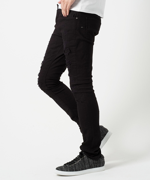 GOSTAR DE FUGA（ゴスタール ジフーガ）の「リメイクカラーストレッチスキニーパンツ（その他パンツ・メンズ・ブラック・L/M/S）」の4枚目の写真