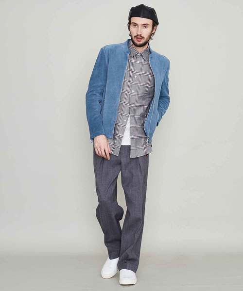 UNITED TOKYO（ユナイテッドトウキョウ）の「リボーン加工ワイド2タックスラックス（スラックス・メンズ・イエロー/ラベンダー/グリーン/ダークグレー/ブラック/ブラウン・1/2/3）」の14枚目の写真