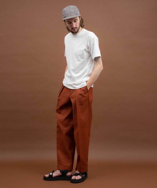 UNITED TOKYO（ユナイテッドトウキョウ）の「リボーン加工ワイド2タックスラックス（スラックス・メンズ・イエロー/ラベンダー/グリーン/ダークグレー/ブラック/ブラウン・1/2/3）」の18枚目の写真