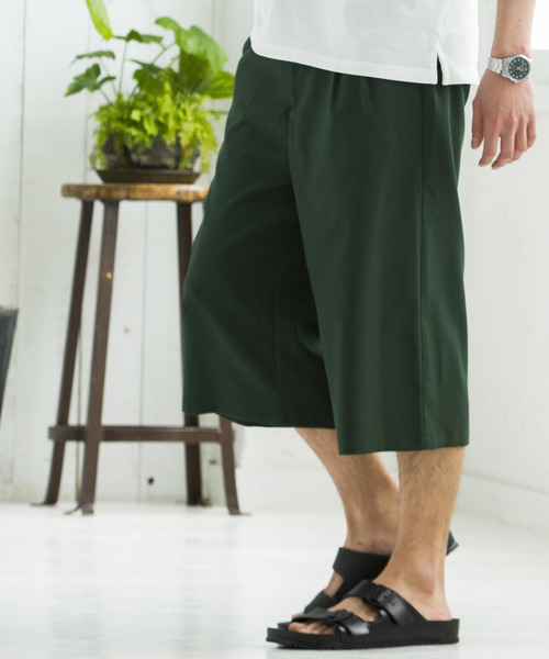 WEGO（ウィゴー）の「WEGO/ストレッチガウチョスラックス（スラックス・メンズ・ライトグレー/ブラック/グリーン・SMALL/MEDIUM/LARGE）」の3枚目の写真