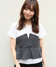 apres jour | ドットビスチェTシャツ【ZOZOTOWN限定アイテム】(Tシャツ/カットソー)