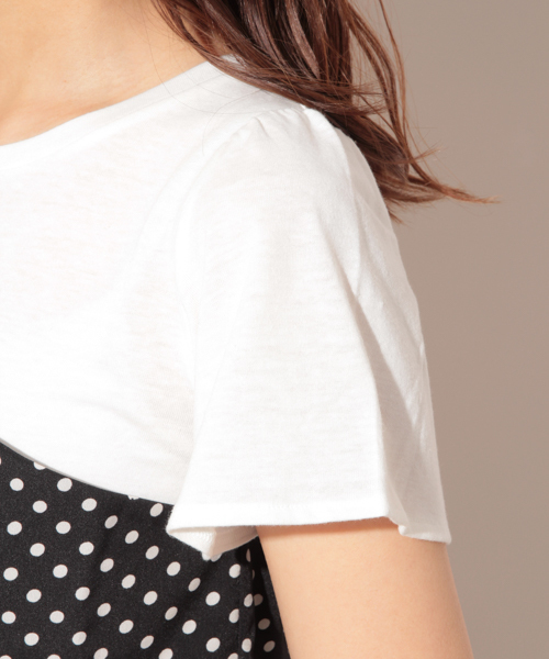 apres jour（アプレジュール）の「ドットビスチェTシャツ【ZOZOTOWN限定アイテム】（Tシャツ/カットソー・レディース・ブラック/オフホワイト・フリー）」の16枚目の写真