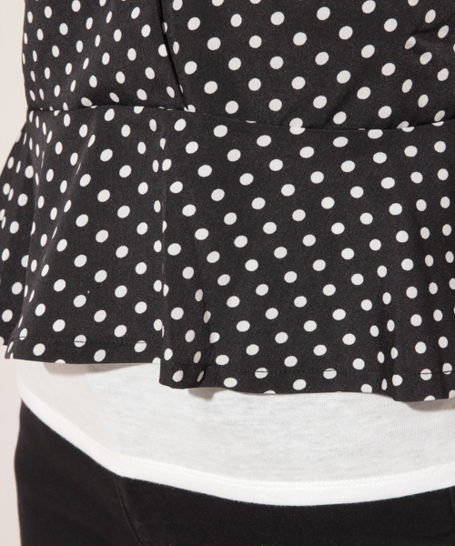 apres jour（アプレジュール）の「ドットビスチェTシャツ【ZOZOTOWN限定アイテム】（Tシャツ/カットソー・レディース・ブラック/オフホワイト・フリー）」の18枚目の写真