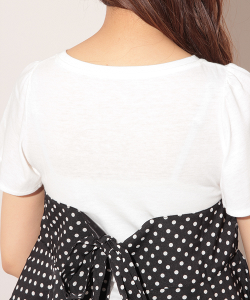 apres jour（アプレジュール）の「ドットビスチェTシャツ【ZOZOTOWN限定アイテム】（Tシャツ/カットソー・レディース・ブラック/オフホワイト・フリー）」の19枚目の写真