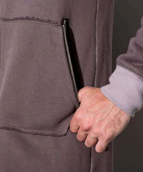 CDM BY CARPEDIEM（シーディーエムバイカルペディエム）の「CDM BY CARPEDIEM(シーディーエム バイ カルペディエム)クラシックロングパーカ（パーカー・メンズ・ブラック/グレー/カーキ・SMALL/MEDIUM/LARGE）」の10枚目の写真