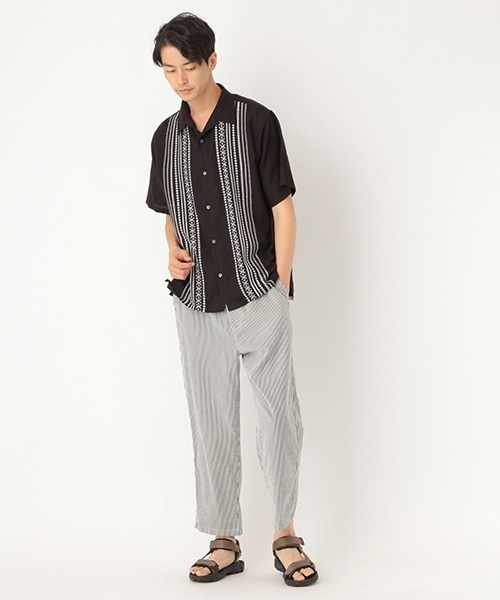 niko and...（ニコアンド）の「インドワイド刺繍シャツ（シャツ/ブラウス・メンズ・ホワイト/ブラウン/カーキ/チャコール・MEDIUM/LARGE）」の7枚目の写真