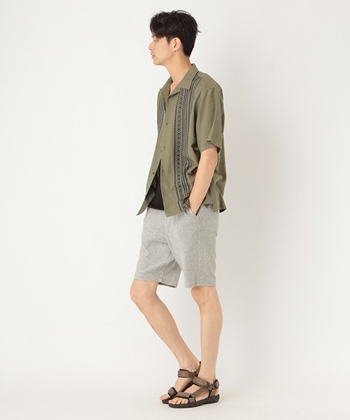 niko and...（ニコアンド）の「インドワイド刺繍シャツ（シャツ/ブラウス・メンズ・ホワイト/ブラウン/カーキ/チャコール・MEDIUM/LARGE）」の9枚目の写真