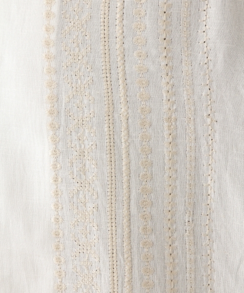 niko and...（ニコアンド）の「インドワイド刺繍シャツ（シャツ/ブラウス・メンズ・ホワイト/ブラウン/カーキ/チャコール・MEDIUM/LARGE）」の17枚目の写真