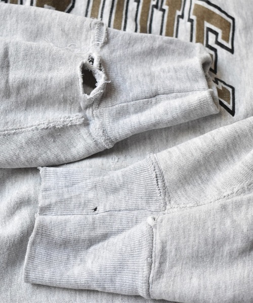 Champion（チャンピオン）の「【ヴィンテージ古着】80's  Champion "PURDUE" リバースウィーヴ クルーネックスウェット（スウェット・メンズ・ライトグレー・XX-LARGE）」の4枚目の写真