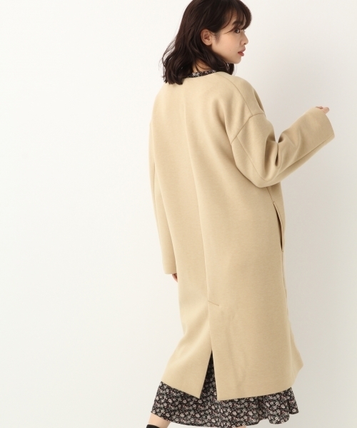 A part by（アパートバイ）の「ダンボールニットVNCコート 803899（その他アウター・レディース・ブラック/ベージュ・FREE）」の8枚目の写真