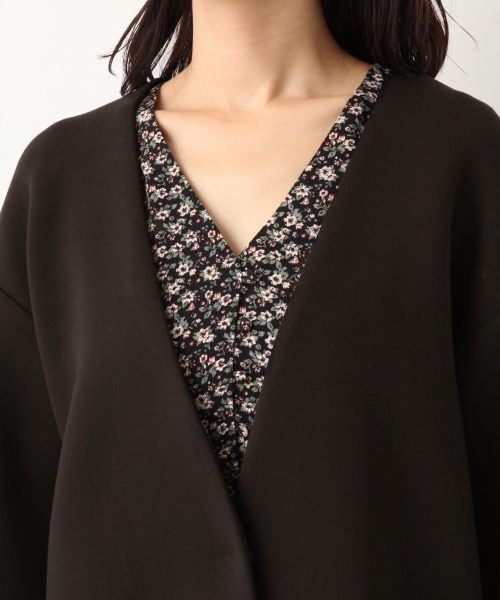 A part by（アパートバイ）の「ダンボールニットVNCコート 803899（その他アウター・レディース・ブラック/ベージュ・FREE）」の11枚目の写真