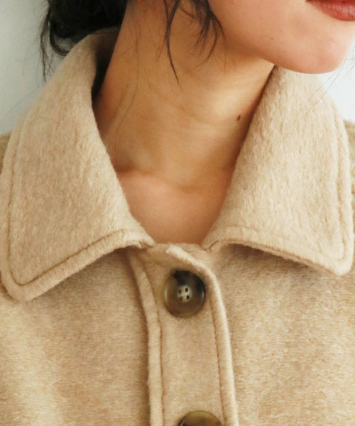 TODAYFUL（トゥデイフル）の「ルーズスライバージャケット（ブルゾン・レディース・ベージュ/グレー・36inch/38inch）」の6枚目の写真