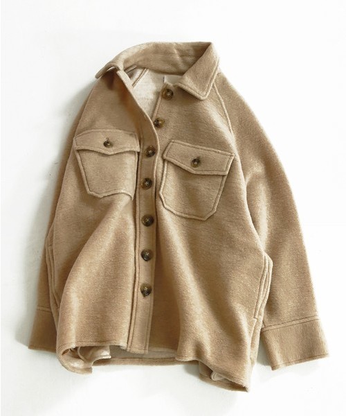 TODAYFUL（トゥデイフル）の「ルーズスライバージャケット（ブルゾン・レディース・ベージュ/グレー・36inch/38inch）」の11枚目の写真