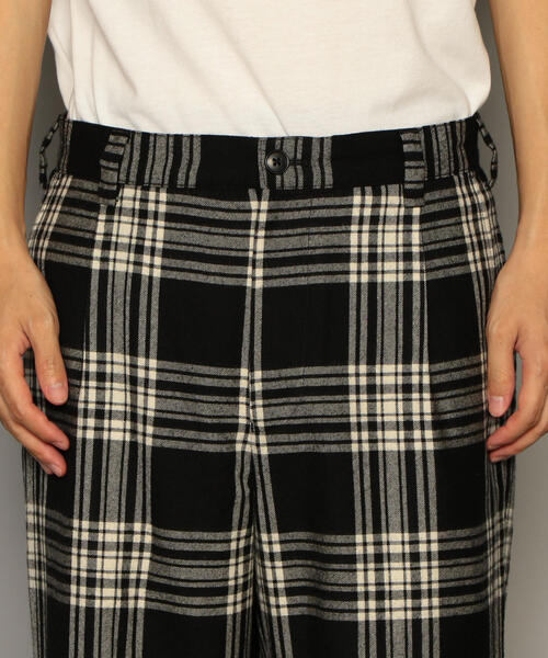 green label relaxing（グリーンレーベルリラクシング）の「CM KINLOCH ANDERSON ｳｰﾙﾁｪｯｸ FULL-CUT パンツ ◆（その他パンツ・メンズ・ベージュ/ブラック・L/M/S）」の16枚目の写真