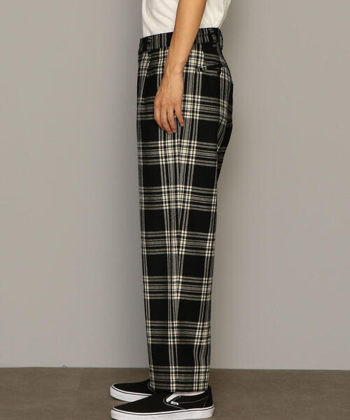 green label relaxing（グリーンレーベルリラクシング）の「CM KINLOCH ANDERSON ｳｰﾙﾁｪｯｸ FULL-CUT パンツ ◆（その他パンツ・メンズ・ベージュ/ブラック・L/M/S）」の11枚目の写真