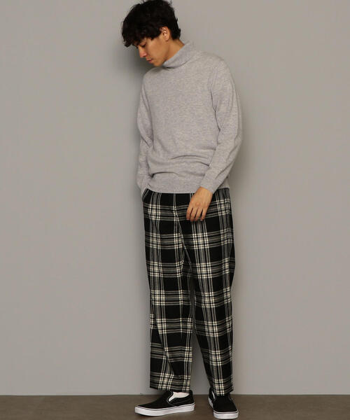 green label relaxing（グリーンレーベルリラクシング）の「CM KINLOCH ANDERSON ｳｰﾙﾁｪｯｸ FULL-CUT パンツ ◆（その他パンツ・メンズ・ベージュ/ブラック・L/M/S）」の10枚目の写真