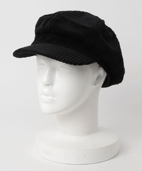 flower（フラワー）の「コーデュロイキャスケット（キャスケット・レディース・ブラック/ブラウン・FREE）」の2枚目の写真