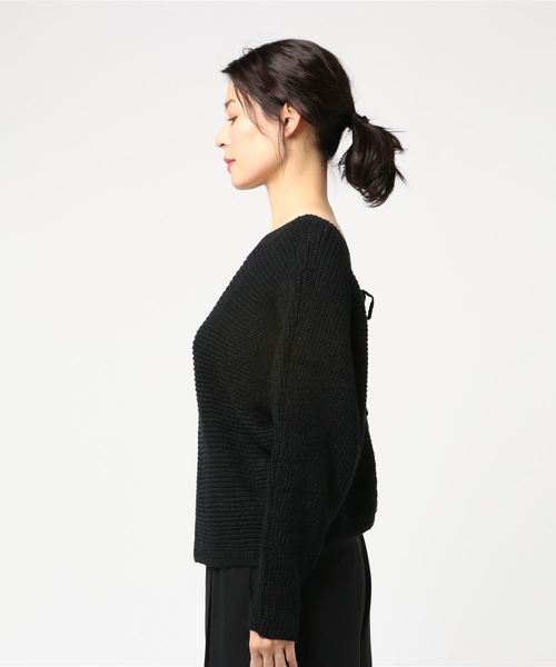 BILLABONG(ビラボン)の「BILLABONGレディースBACKEDUPセーター(ニット/セーター・レディース・ブラック/グリーン・SMALL)」の4枚目の写真