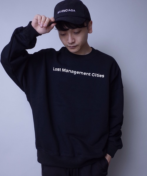 rovtski（ロフトスキー）の「【ビッグシルエット】ASSIST WORK CR SW LOST（スウェット・メンズ・ホワイト/ブラック/ピンク・FREE）」の9枚目の写真