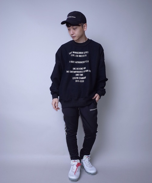rovtski（ロフトスキー）の「【ビッグシルエット】ASSIST WORK CR SW LOST（スウェット・メンズ・ホワイト/ブラック/ピンク・FREE）」の11枚目の写真