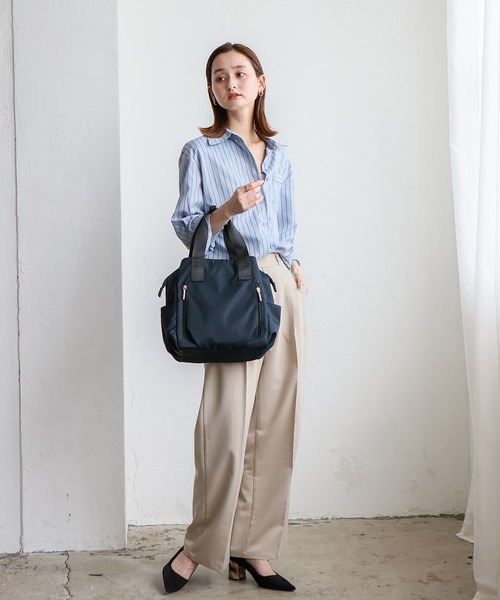 VitaFelice（ヴィータフェリーチェ）の「大容量ナイロンリュックサック（バックパック/リュック・レディース・ブラック/ネイビー/モカ/ブラウン/グレー/グリーン系その他・FREE）」の20枚目の写真