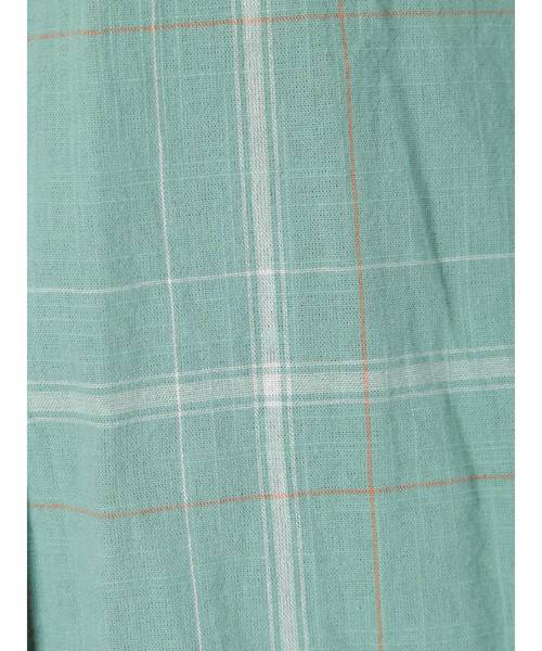 Ungrid（アングリッド）の「ビッグルーズチェックシャツ（シャツ/ブラウス・レディース・オフホワイト/グリーン/ベージュ・FREE）」の7枚目の写真